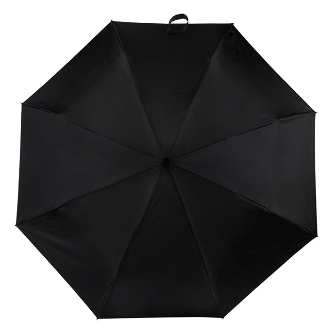 totes® Auto Open / Close Umbrella with Crook Handle Black (3 Section) Extra Image 1